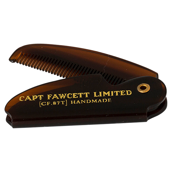Captain Fawcett Folding Pocket Mustache Comb Folding pocket mustache comb, 1pc.