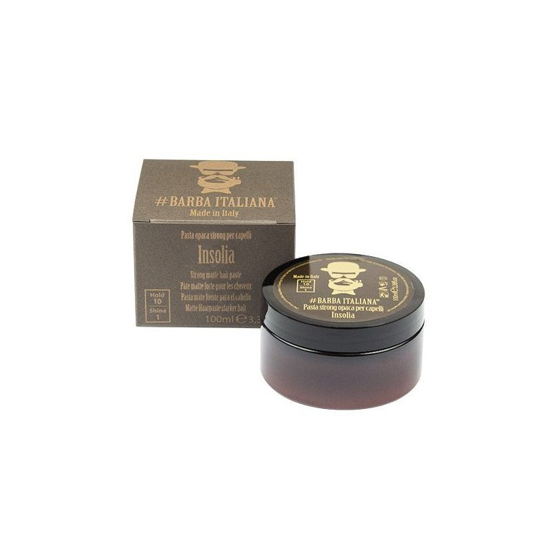Styling paste for hair Barba Italiana, Strong Matte Hair Paste Insolia, strong fixation 100 ml