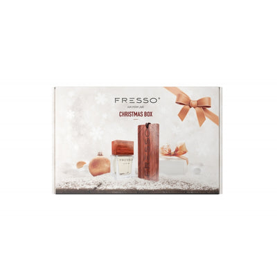 FRESSO Christmas Box автомобильный ароматизатор + подарок Previa средство для волос