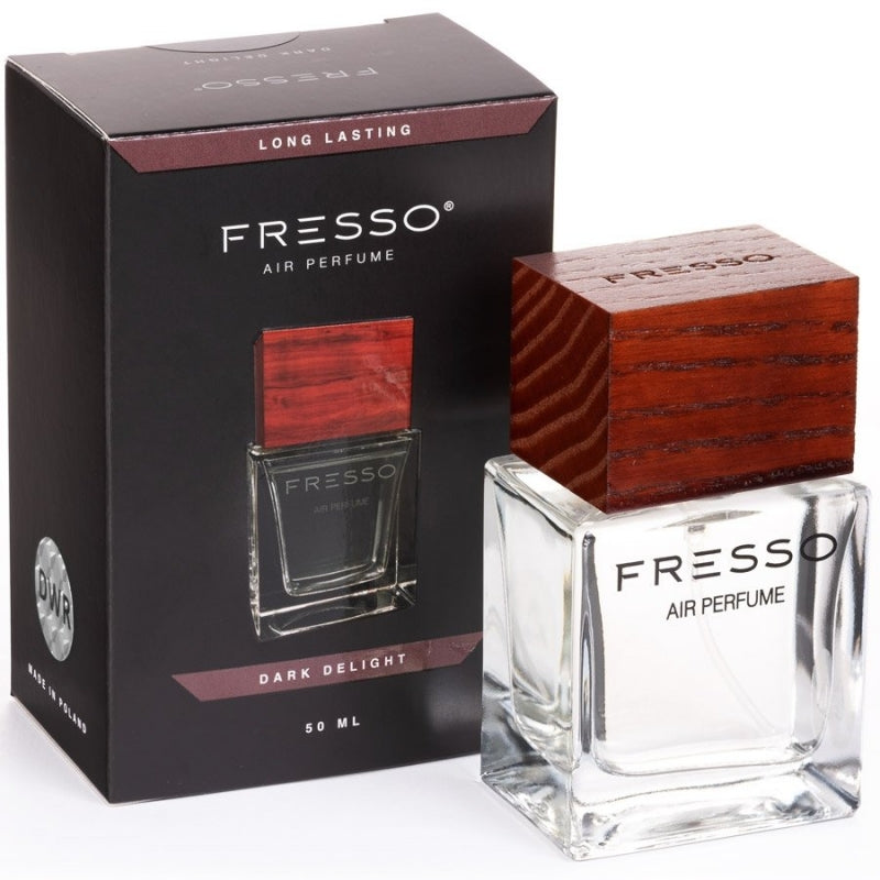 FRESSO Dark Delight 50 ml purškiamas auto kvapas +dovana Previa plaukų priemonė