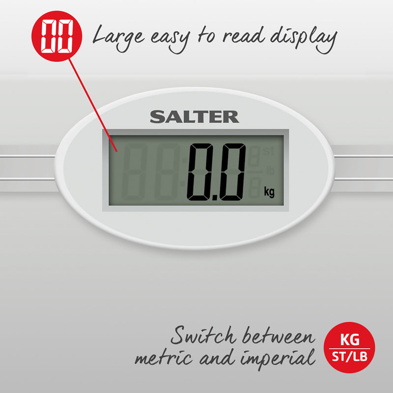 Salter 9018S SV3R Glass Electronic Bathroom Scale