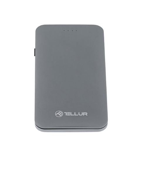 Tellur Power Bank QC 3.0 Fast Charge, 5000 мАч, 3 в 1, серый