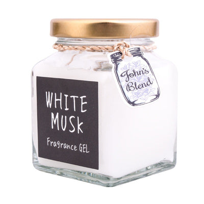 Gel home fragrance John's Blend Fragrance Gel White Musk, OAJON0401, musk scent, 135 g