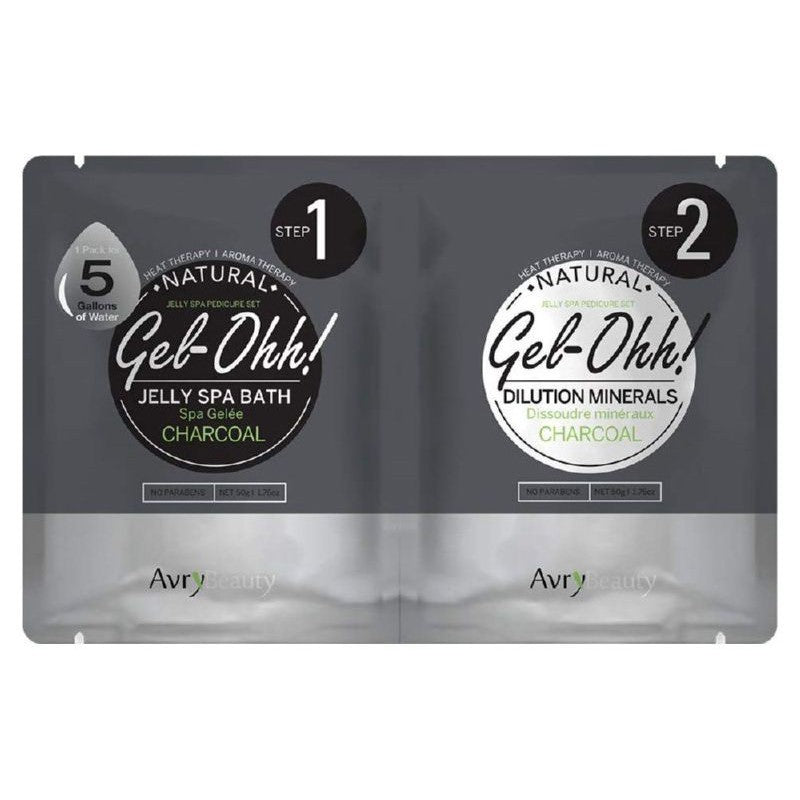 Gel-Ohh Jelly Spa Pedi Bath Charcoal AJ001CHL, with charcoal