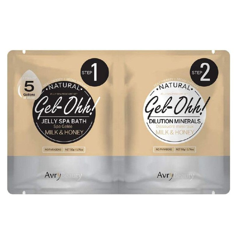 Spa gel for feet Gel-Ohh Jelly Spa Pedi Bath Milk &amp; Honey AJ001MLK, with honey