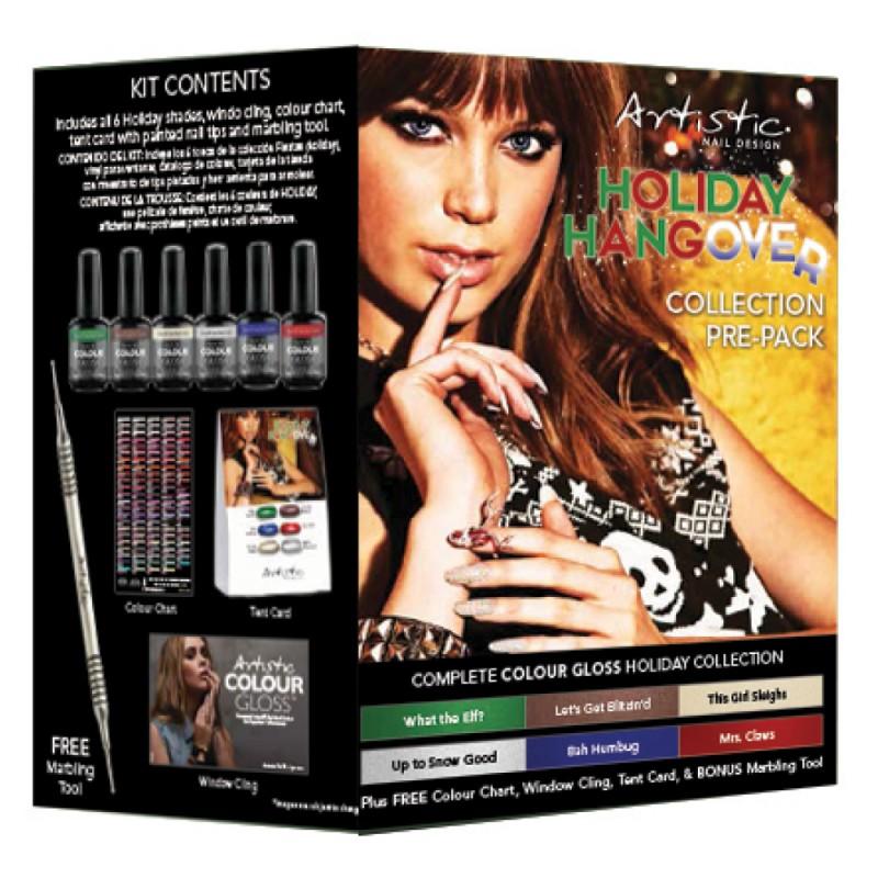 Gelio-lako rinkinys Artistic Holiday Hangover Holiday Pre-Pack-Beauty chest