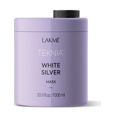 Lakme Teknia White Silver Mask neutralizing yellow hair mask + gift Previa hair product