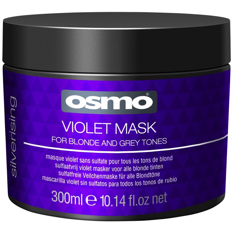 Geltonumą neutralizuojanti kaukė Osmo Silverising Violet Mask OS064089, 300 ml +dovana Previa plaukų priemonė