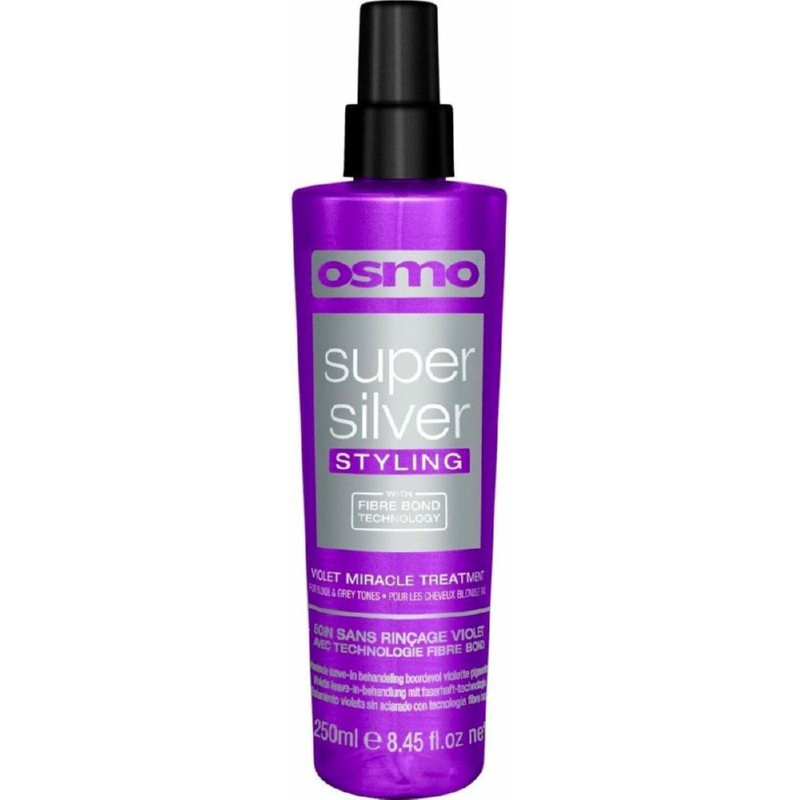 Geltonumą neutralizuojantis, nenuplaunamas purškiklis plaukams Osmo Violet Miracle Treatment OS064101, 250 ml +dovana Previa plaukų priemonė