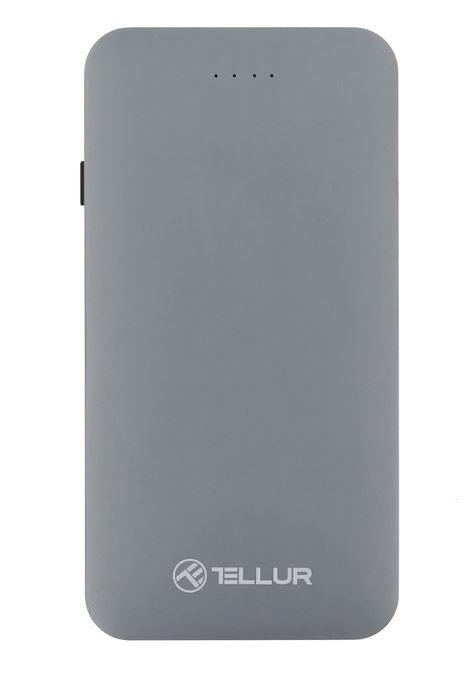 Tellur Power Bank QC 3.0 Fast Charge, 5000 мАч, 3 в 1, серый