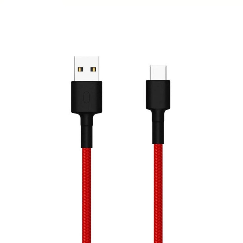 Плетеный USB-кабель Xiaomi Mi Type-C 100 см (красный)