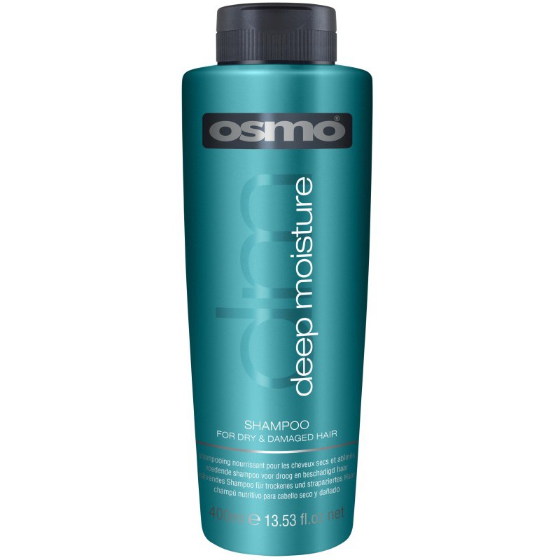 Giliai plaukus drėkinantis šampūnas Osmo Deep Moisturising Shampoo OS064052, 400 ml +dovana Previa plaukų priemonė