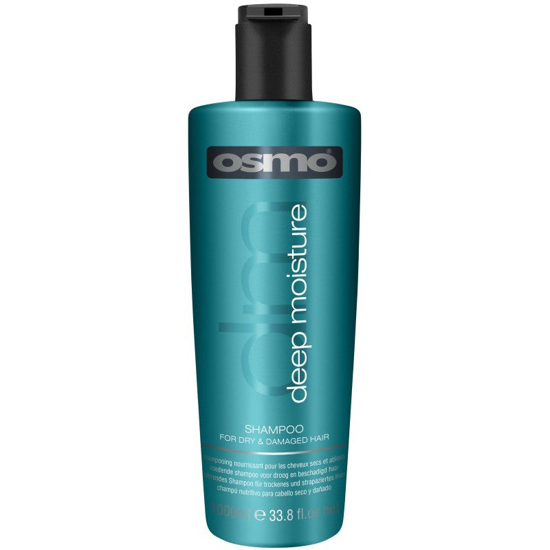 Giliai plaukus drėkinantis šampūnas Osmo Deep Moisturising Shampoo OS064053, 1000 ml +dovana Previa plaukų priemonė