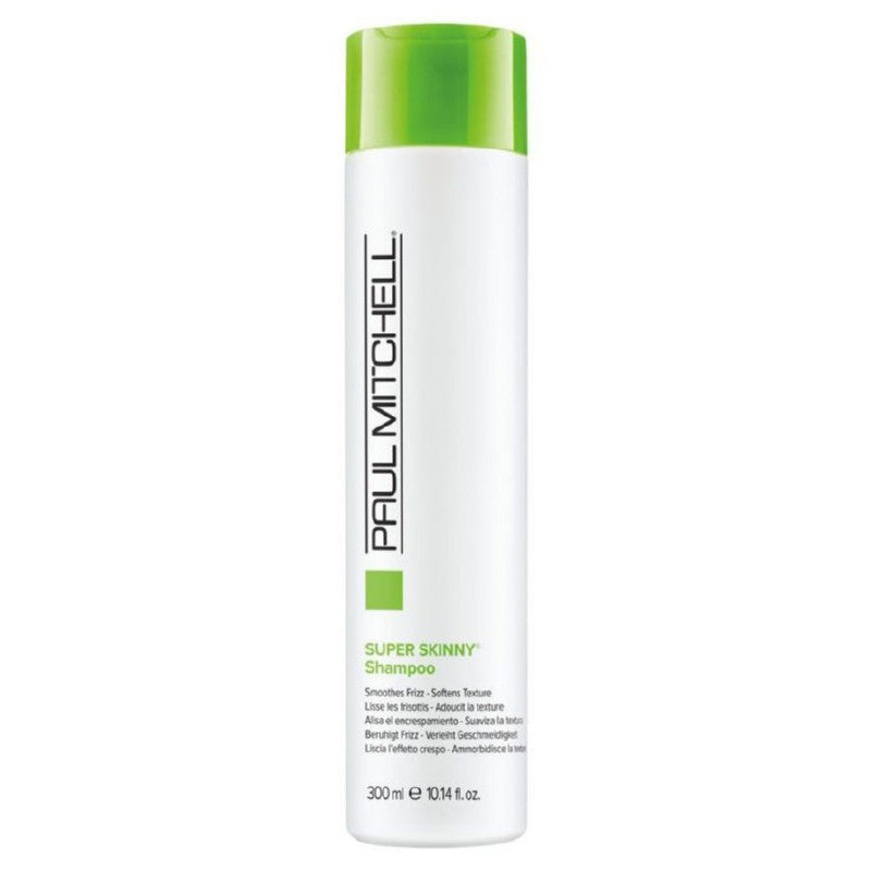 Smoothing shampoo for hair Paul Mitchell Super Skinny Shampoo PAUL104113 for unruly hair and provides smoothness, 300 ml + gift Previa hair product