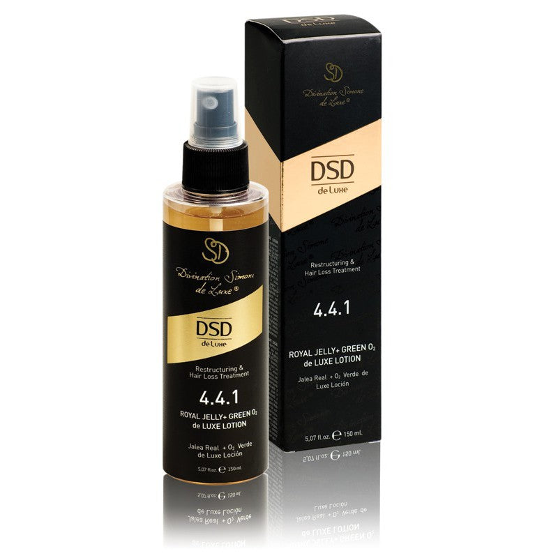 Green O2 Dixidox de Luxe hair lotion DSD 4.4.1, with royal jelly 150 ml + a gift of luxurious home fragrance with sticks