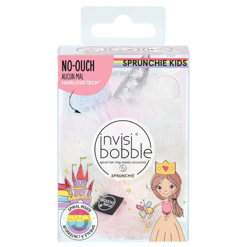 Gumytė plaukams Invisibobble Sprunchie Kids Unicorn IB-SPPLKIDS-PA-1-103, vaikiška, su ausytėmis ir kepurėle