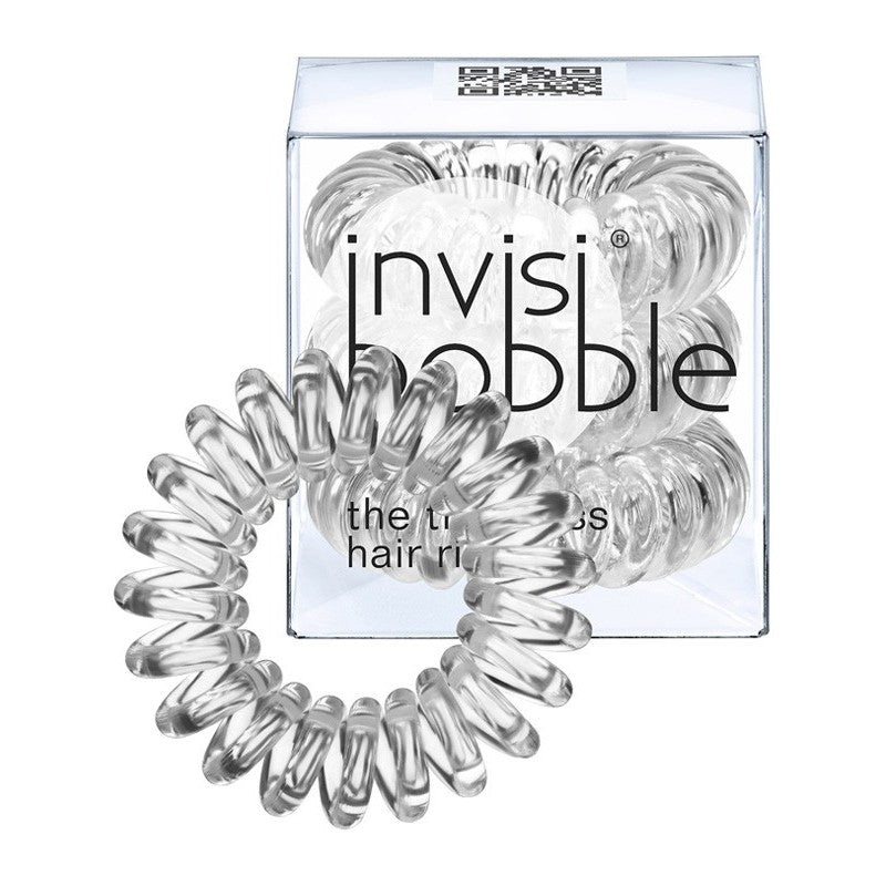 Gumytės plaukams Invisibobble Original Traceless Hair Ring Crystal Clear 3 vnt