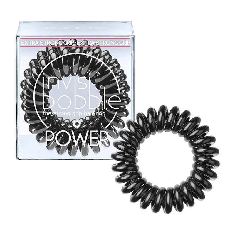 Rubber bands for hair Invisibobble POWER True Black 3 pcs