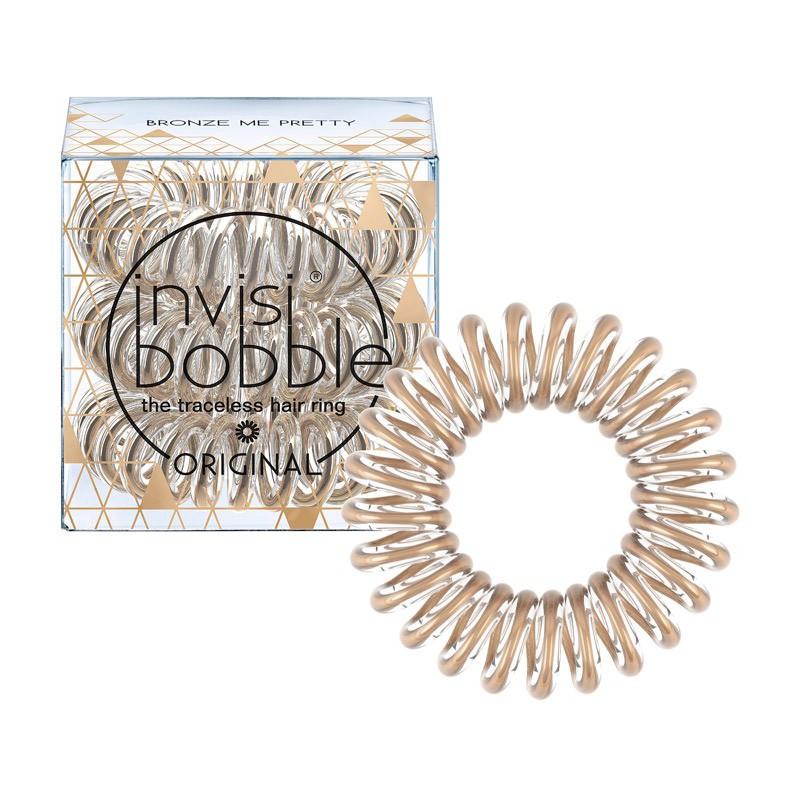 Rubber bands for hair Invisibobble Time To Shine Bronze Me Pretty 3 pcs