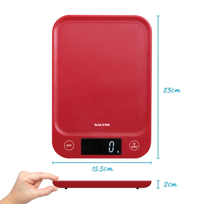Salter 1067 RDDRA Digital Kitchen Scale, 5kg Capacity ed