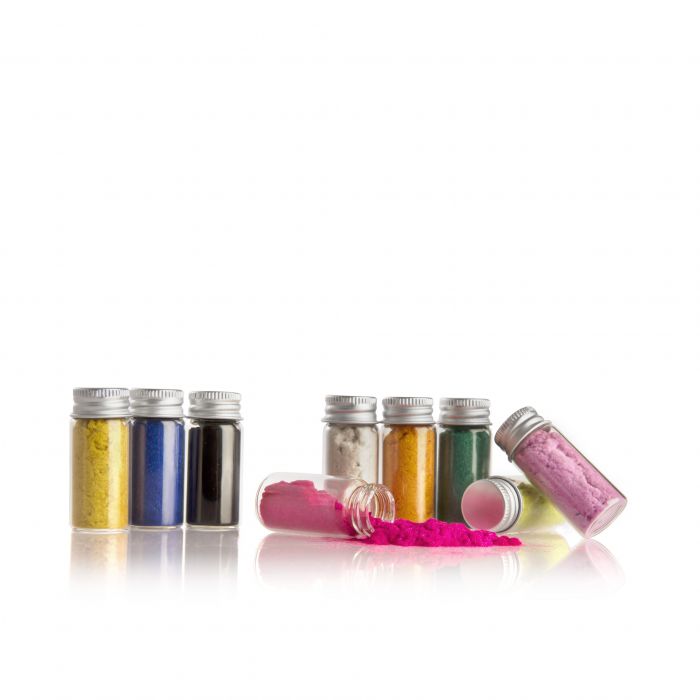 Colored powder for nail art, 9 pcs. LABOR PRO VELVET POWDER