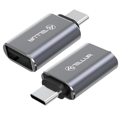 Переходник Tellur USB-C на USB-A M/F, 10 Гбит/с, алюминиевый сплав 3A