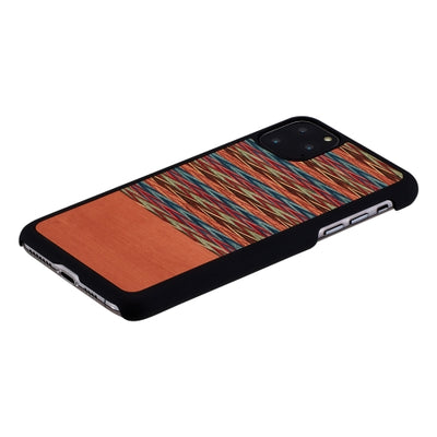 Чехол MAN&amp;WOOD для смартфона iPhone 11 Pro Max коричнево-клеточный черный