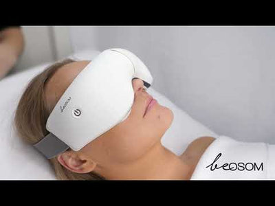 Veido ir akių masažuoklis - presoterapijos akiniai Be Osom Presotherapy Glasses BEOSOMB26WH, skirti akių procedūroms