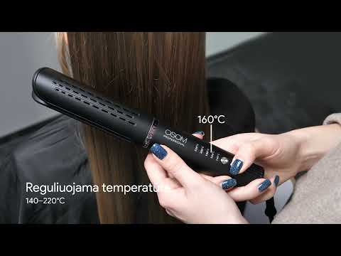 Plaukų formuotuvas Osom Professional 2 in 1 Hair Curler With Cooling Fan OSOMPC122, 36 W, su plaukų vėsinimo funkcija +dovana Previa plaukų priemonė