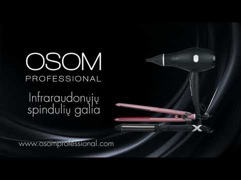 Plaukų tiesintuvas OSOM Professional Rose Gold OSOM897RG, su infraraudonaisiais spinduliais, iki 230 C, 50 W