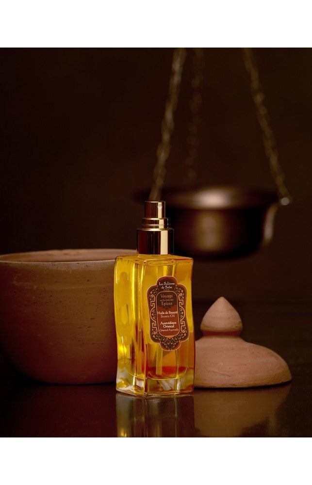 La Sultane de Saba Ayurvedic beauty oil - Amber, Vanilla, Patchouli 100 ml +gift CHI Silk Infusion Silk for hair