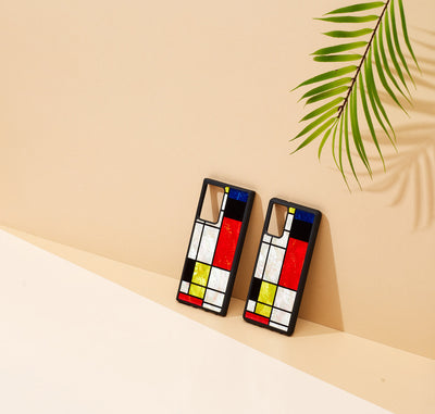 iKins case for Samsung Galaxy Note 20 mondrian black