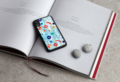 Чехол iKins для смартфона iPhone XR poppin rock черный