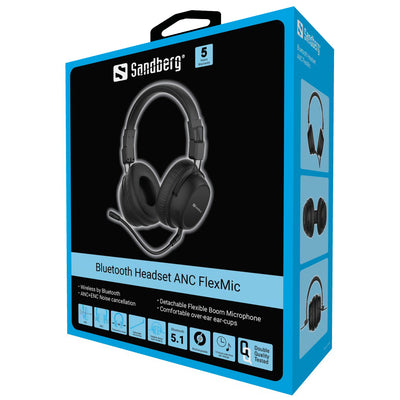 Bluetooth-гарнитура Sandberg 126-36 с активным шумоподавлением FlexMic