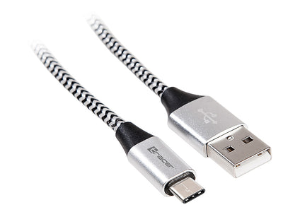 Tracer 46265 USB 2.0 Type CA Male 1m Black Silver 