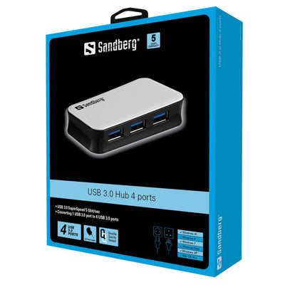 Sandberg 133-72 USB 3.0 Hub 4 Ports 