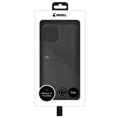 Чехол Krusell Sunne CardCover Apple iPhone 12 Pro Max винтажный черный (62177)