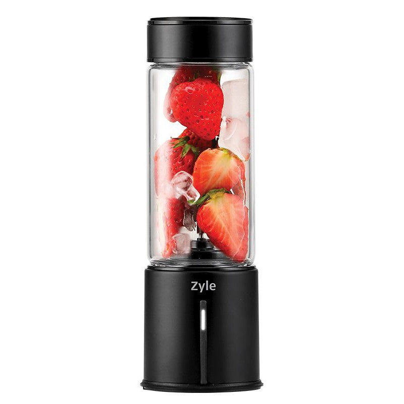 Rechargeable cocktail shaker with titanium coated blade Zyle, ZY014RBB, black