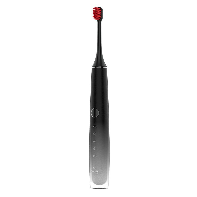 Аккумуляторная электрическая зубная щетка OSOM Oral Care Sonic Toothbrush Black OSOMORALT40BL, с насадкой для чистки/массажа лица