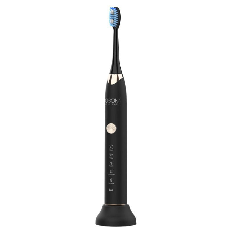 Įkraunamas, elektrinis, garsinis dantų šepetėlis OSOM Oral Care Sonic Toothbrush Black OSOMORALT7BL, juodos spalvos, IPX7