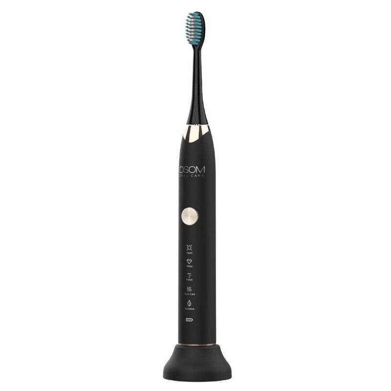 Įkraunamas, elektrinis, garsinis dantų šepetėlis OSOM Oral Care Sonic Toothbrush Black OSOMORALT7BL, juodos spalvos, IPX7