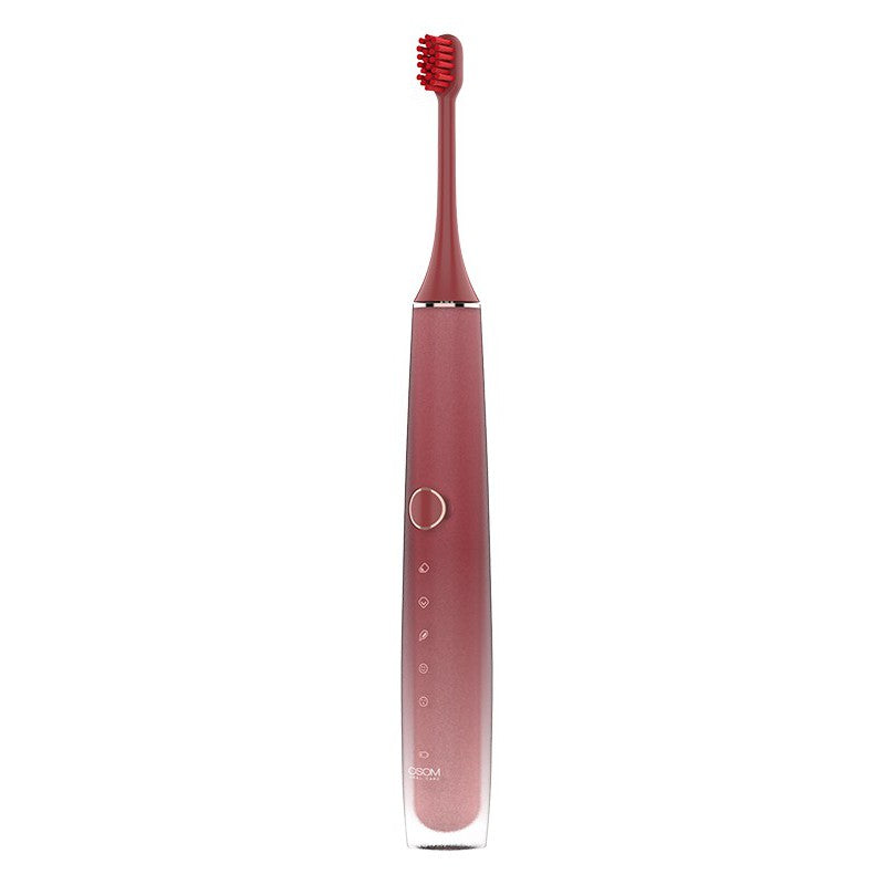 Įkraunamas elektrinis, garsinis dantų šepetėlis OSOM Oral Care Sonic Toothbrush Rose OSOMORALT40ROSE, su veido valymo/masažavimo antgaliu