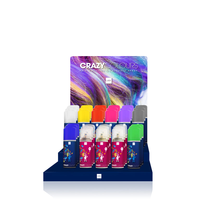 Color hairspray stand LABOR PRO "CRAZY COLORS"