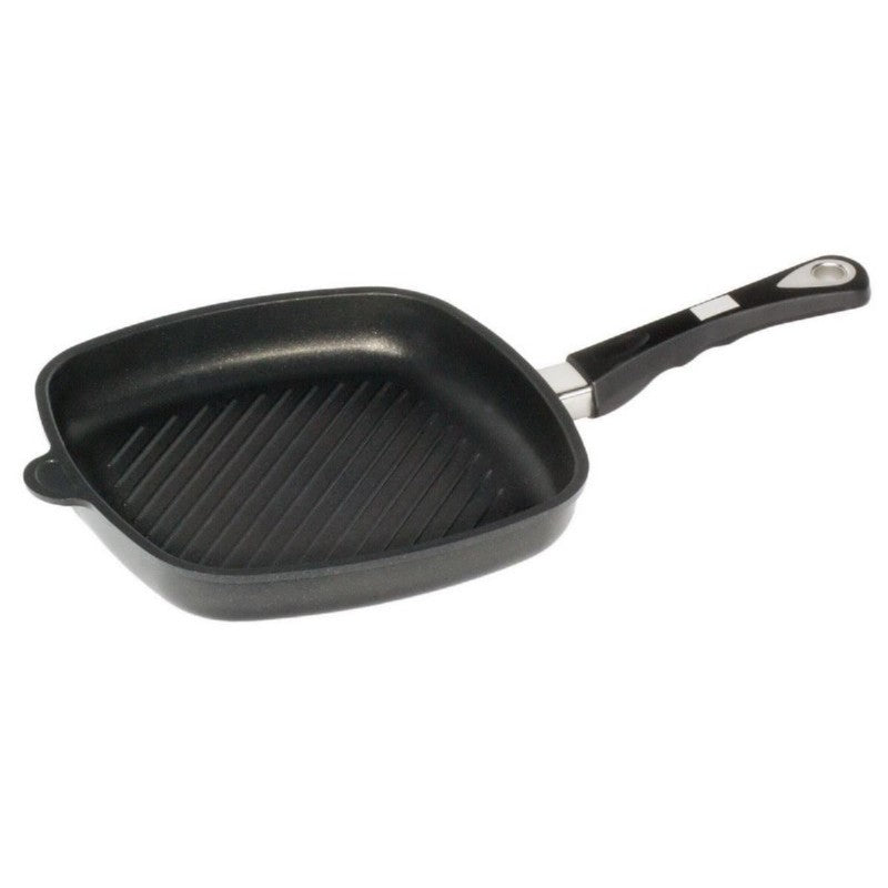 Induction pan AMT Gastroguss with grill surface, 26 x 26 cm, 4 cm high AMT E264G-E-Z30-PL