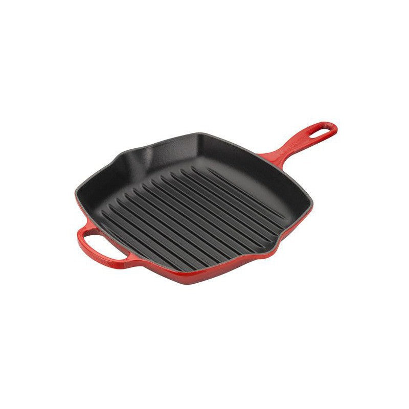Induction cast iron pan with grill surface Le Creuset 26x26 cm red 20183260600422