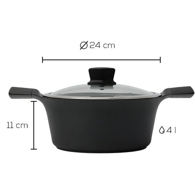 Induction pot with lid Zyle ZY3024PT Ø24 cm, 4l