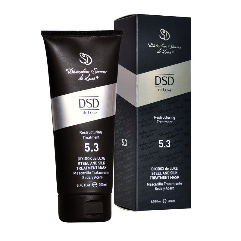 Intensive restorative mask with silk Dixidox de Luxe Steel And Silk Treatment Mask DSD 5.3 200 ml + a gift of luxurious home fragrance with sticks