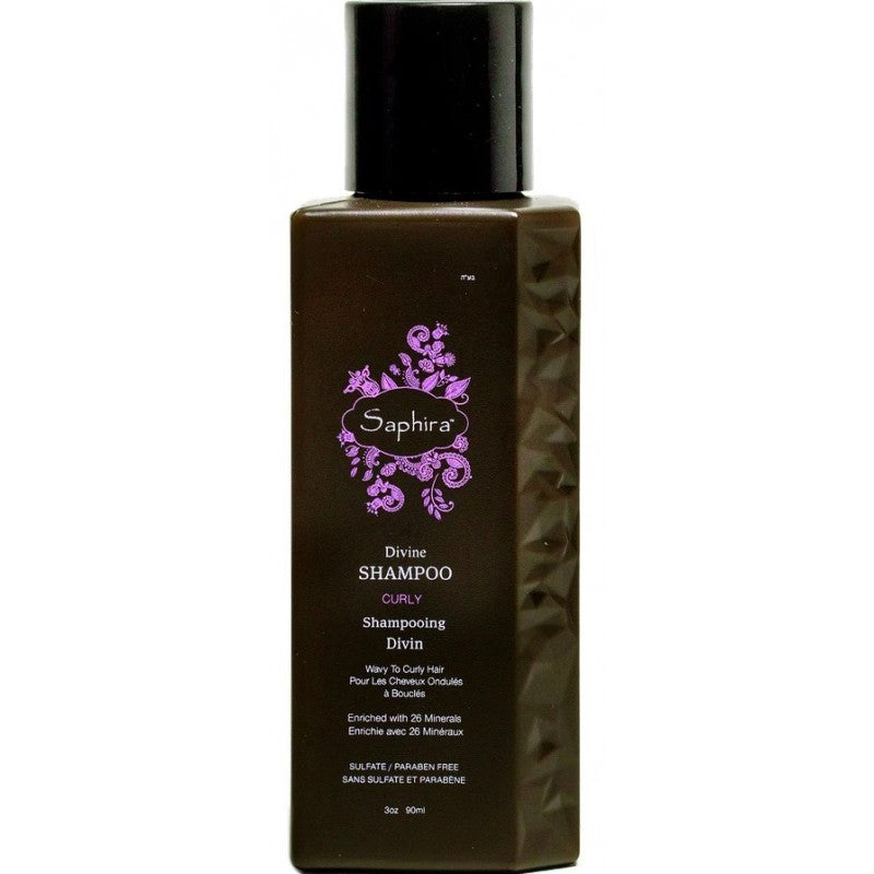 Интенсивно увлажняющий шампунь для волос Saphira Divine Shampoo SAFDS1, специально для сухих, вьющихся, вьющихся волос, 90 мл + продукт для волос Previa в подарок