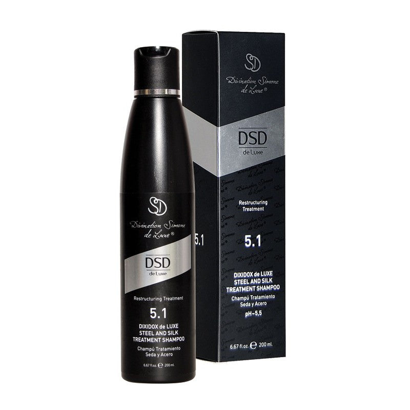Intensyvus Dixidox de Luxe šampūnas su šilku DSD 5.1 200 ml +dovana prabangus namų kvapas su lazdelėmis
