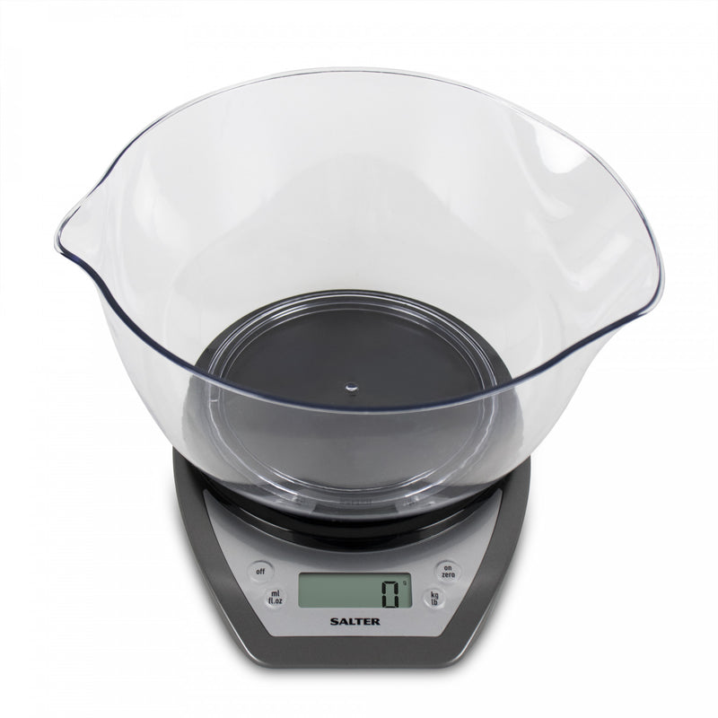 Электронные кухонные весы Salter 1024 SVDR14 с двойной чашей для смешивания, серебро